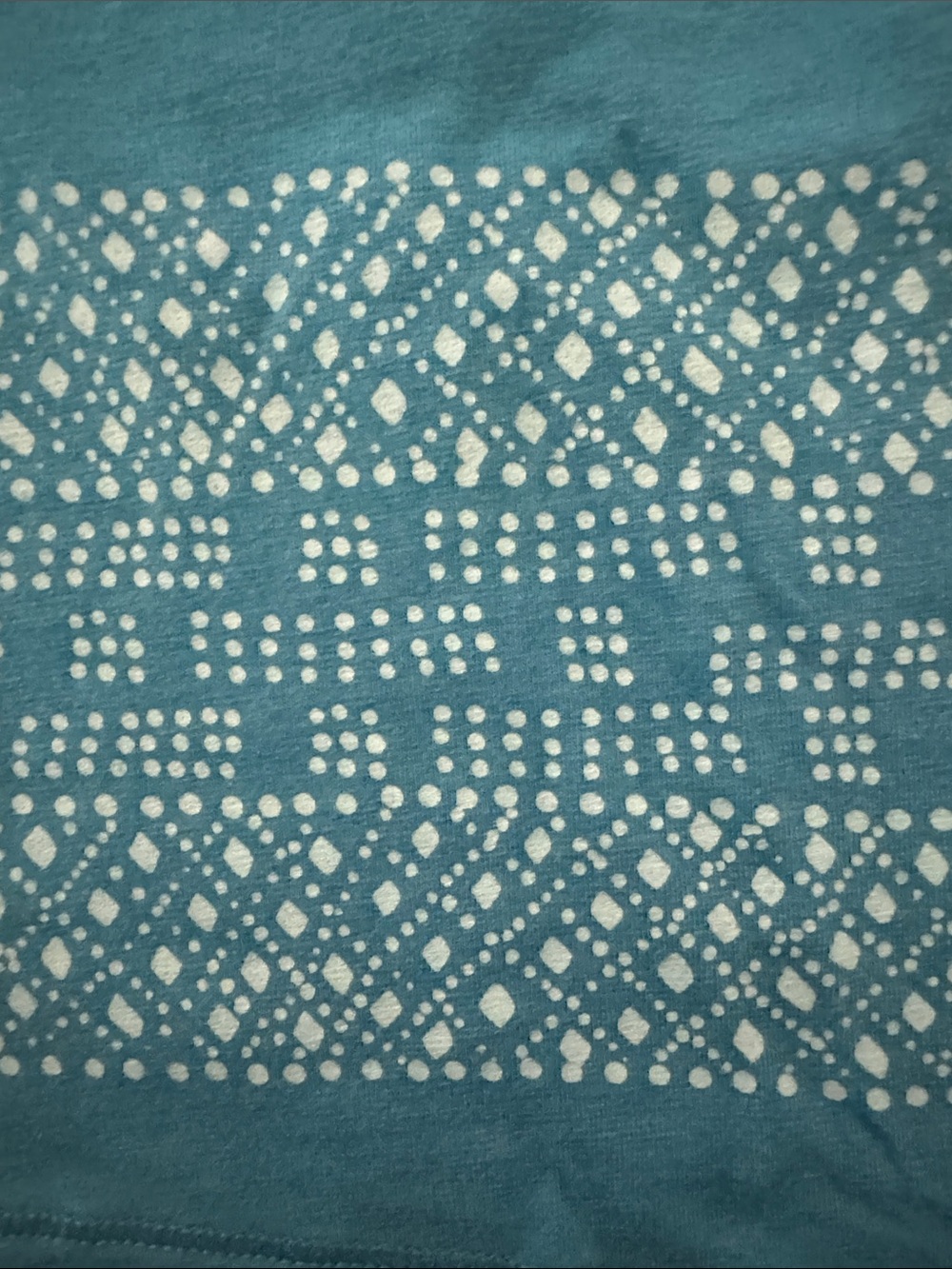 Toad&Co Teal Racerback Tank with Patterned Hem - Picture 3 of 6